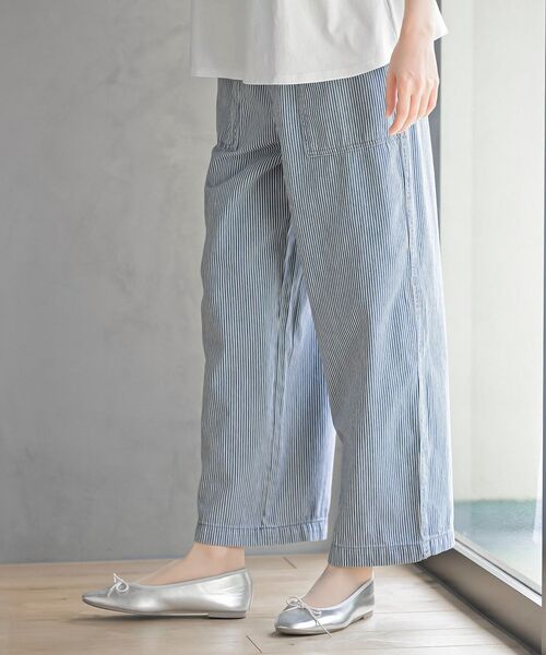 rps（アールピーエス）の「ヒッコリーベイカーパンツ（その他パンツ・レディース・ネイビー/ブルー・フリー）」の8枚目の写真