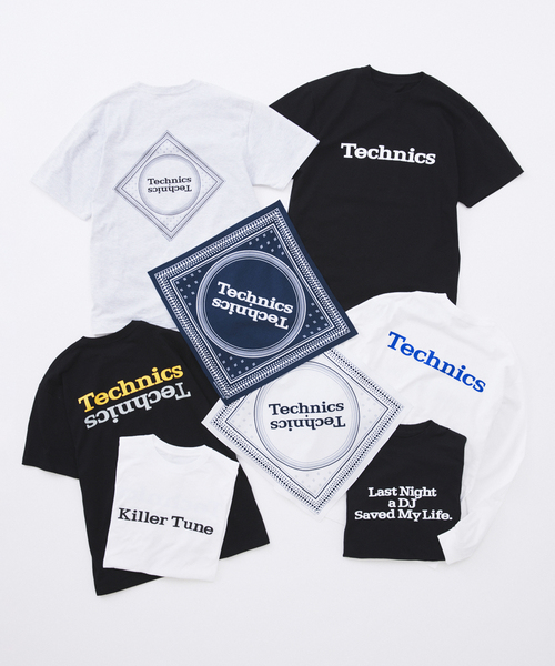 JOURNAL STANDARD（ジャーナルスタンダード）の「Technics x JOURNAL STANDARD ロゴ プリントTシャツ（Tシャツ/カットソー・メンズ・ブラック/グレー・LARGE/MEDIUM）」の4枚目の写真