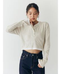 Ungrid | レイヤードデザインヘンリーロングスリーブTee(Tシャツ/カットソー)