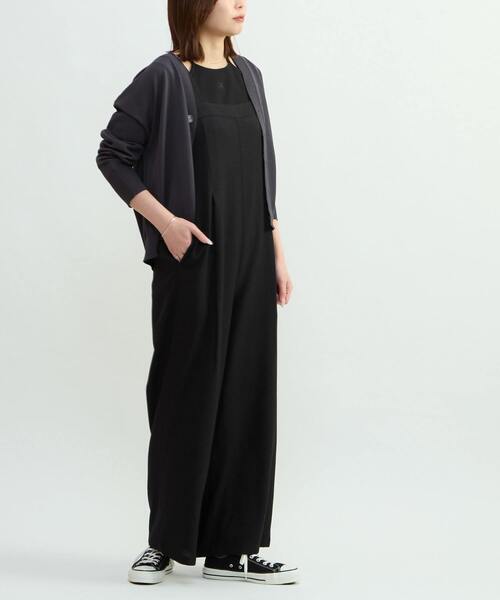 CONVERSE TOKYO(コンバーストウキョウ)の「BACK SPINDLE LOGO CARDIGAN(カーディガン/ボレロ・レディース・ベージュ/チャコールグレー・FREE)」の7枚目の写真