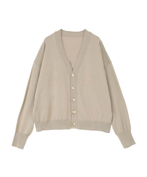 CONVERSE TOKYO(コンバーストウキョウ)の「BACK SPINDLE LOGO CARDIGAN(カーディガン/ボレロ・レディース・ベージュ/チャコールグレー・FREE)」の13枚目の写真