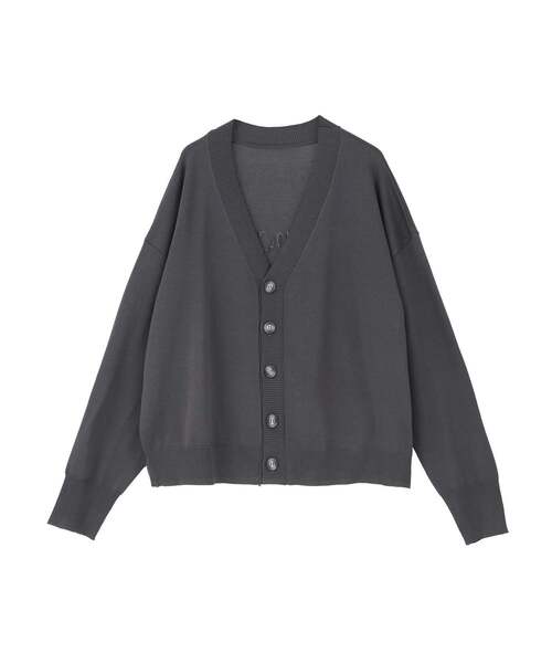 CONVERSE TOKYO(コンバーストウキョウ)の「BACK SPINDLE LOGO CARDIGAN(カーディガン/ボレロ・レディース・ベージュ/チャコールグレー・FREE)」の15枚目の写真