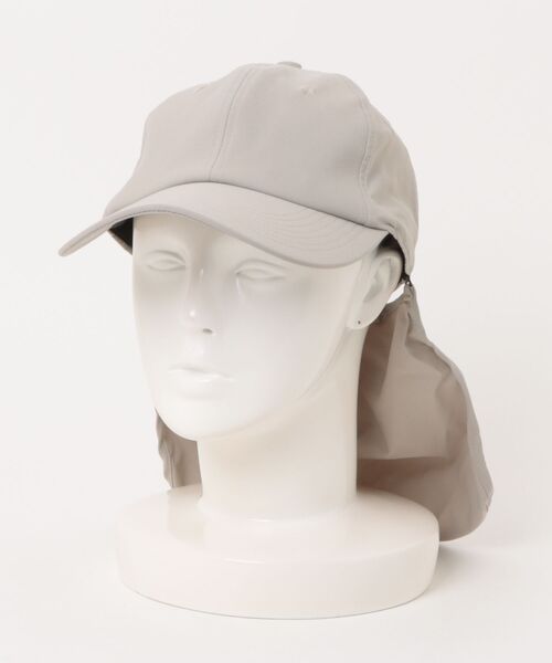 CAMP7（キャンプセブン）の「【CAMP7】アクティブナイロンキャップ (UVカット / 撥水 / ネックカバー取外し可)（キャップ・メンズ・ブラック/ベージュ/ダークグレー・フリー）」の19枚目の写真