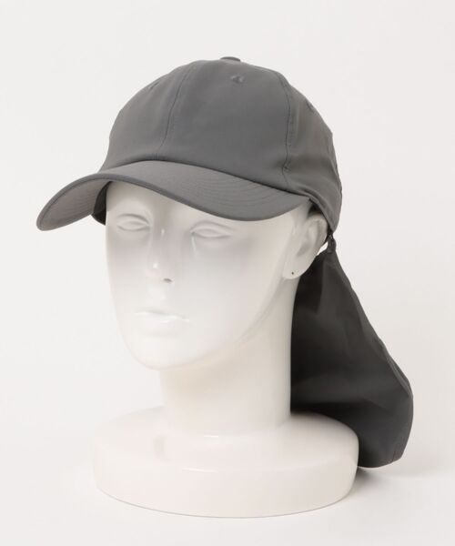 CAMP7（キャンプセブン）の「【CAMP7】アクティブナイロンキャップ (UVカット / 撥水 / ネックカバー取外し可)（キャップ・メンズ・ブラック/ベージュ/ダークグレー・フリー）」の20枚目の写真