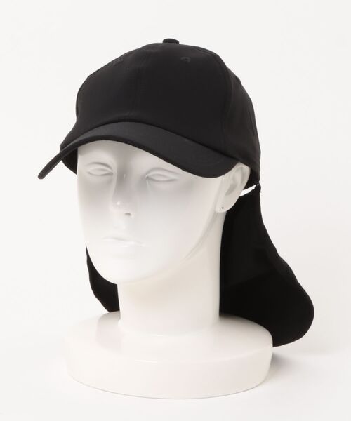 CAMP7（キャンプセブン）の「【CAMP7】アクティブナイロンキャップ (UVカット / 撥水 / ネックカバー取外し可)（キャップ・メンズ・ブラック/ベージュ/ダークグレー・フリー）」の21枚目の写真