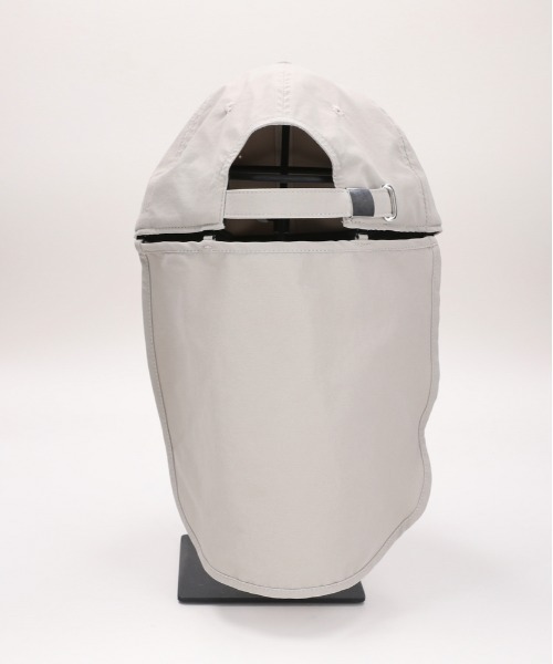 CAMP7（キャンプセブン）の「【CAMP7】アクティブナイロンキャップ (UVカット / 撥水 / ネックカバー取外し可)（キャップ・メンズ・ブラック/ベージュ/ダークグレー・フリー）」の6枚目の写真