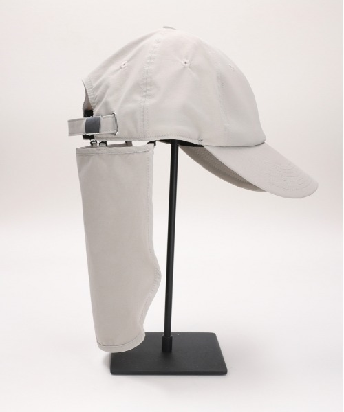 CAMP7（キャンプセブン）の「【CAMP7】アクティブナイロンキャップ (UVカット / 撥水 / ネックカバー取外し可)（キャップ・メンズ・ブラック/ベージュ/ダークグレー・フリー）」の8枚目の写真