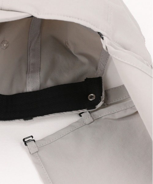 CAMP7（キャンプセブン）の「【CAMP7】アクティブナイロンキャップ (UVカット / 撥水 / ネックカバー取外し可)（キャップ・メンズ・ブラック/ベージュ/ダークグレー・フリー）」の15枚目の写真