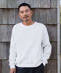 サニークラウズ 白いワッフルTシャツ〈メンズ〉