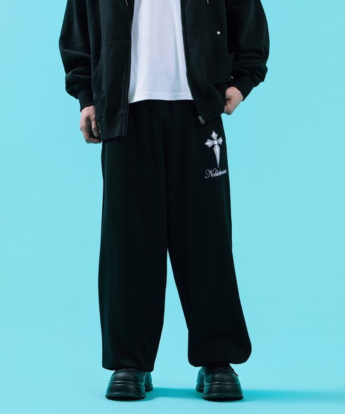 improves（インプローブス）の「クロスプリント ワイド ストレートスウェットパンツ（その他パンツ・メンズ・ブラック系/ブラック/ホワイト・LARGE/MEDIUM）」の17枚目の写真