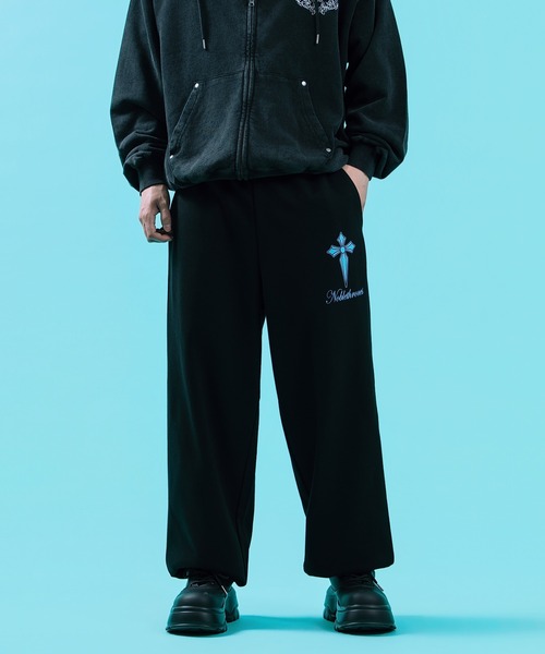 improves（インプローブス）の「クロスプリント ワイド ストレートスウェットパンツ（その他パンツ・メンズ・ブラック系/ブラック/ホワイト・LARGE/MEDIUM）」の22枚目の写真