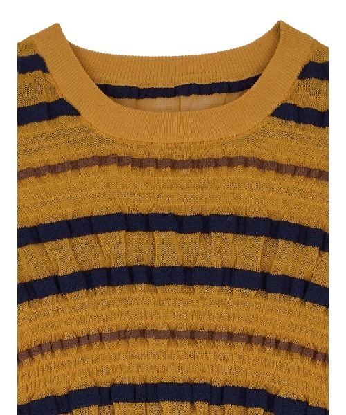 AMERI/アメリ　ニット BUMPY MULTI BORDER KNIT TOP（ニット/セーター）｜Ameri（アメリ）の