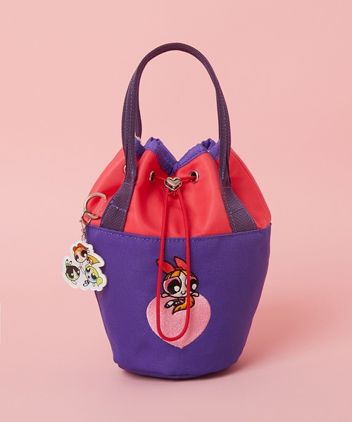 SAC'S BARJean（サックスバージーン）の「【The Powerpuff Girls/パワーパフガールズ】 2way巾着ショルダーバッグ（ショルダーバッグ・レディース・ピンク/ブルー・FREE）」の2枚目の写真