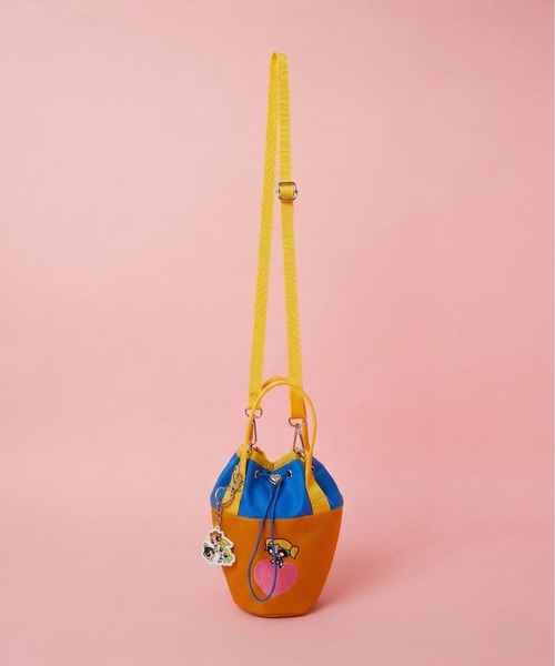 SAC'S BARJean（サックスバージーン）の「【The Powerpuff Girls/パワーパフガールズ】 2way巾着ショルダーバッグ（ショルダーバッグ・レディース・ピンク/ブルー/グリーン・FREE）」の10枚目の写真
