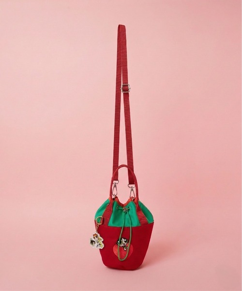 SAC'S BARJean（サックスバージーン）の「【The Powerpuff Girls/パワーパフガールズ】 2way巾着ショルダーバッグ（ショルダーバッグ・レディース・ピンク/ブルー/グリーン・FREE）」の5枚目の写真