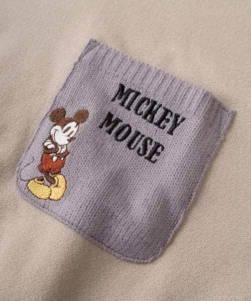 Disney(ディズニー)の「【71】【Disney/ディズニー】ミッキーマウス 梨地 クールマックス ニットポケット刺繍 クルーネックTシャツ/ドローコード付/ユニセックス/レディース/メンズ(Tシャツ/カットソー・レディース・ブルー/チャコールグレー/ホワイト/ベージュ・M/L/XL)」の8枚目の写真