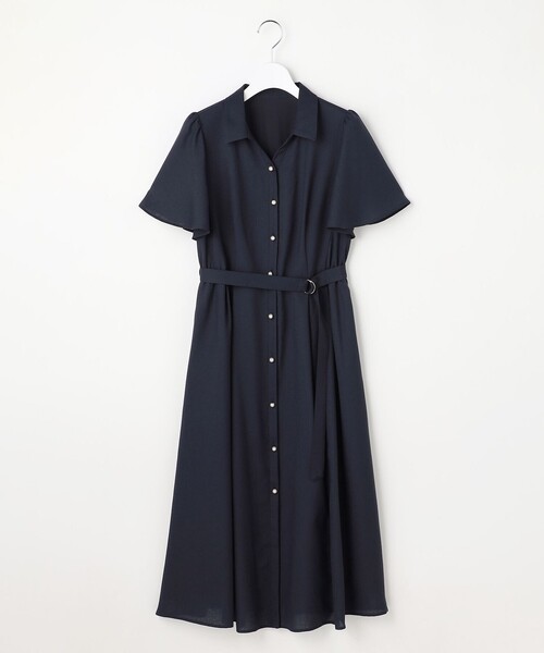 ANY SIS(エニィスィス)の「スムージーポリエステル ワンピース(シャツワンピース・レディース・ネイビー系/ライトグリーン系/ダークブラウン系9/グレー系1/スカイブルー系1・X-LARGE)」の14枚目の写真