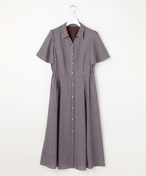 ANY SIS(エニィスィス)の「スムージーポリエステル ワンピース(シャツワンピース・レディース・ネイビー系/ライトグリーン系/ダークブラウン系9/グレー系1/スカイブルー系1・X-LARGE)」の19枚目の写真