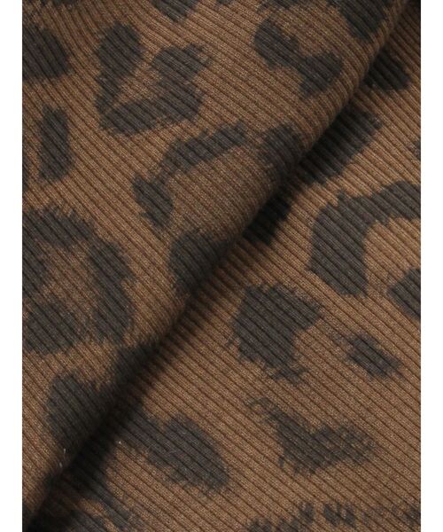 GYDA（ジェイダ）の「LEOPARD HEM DRAPE EDGEベアTOPS（チューブトップ・レディース・アイボリー/ブラック・FREE）」の14枚目の写真