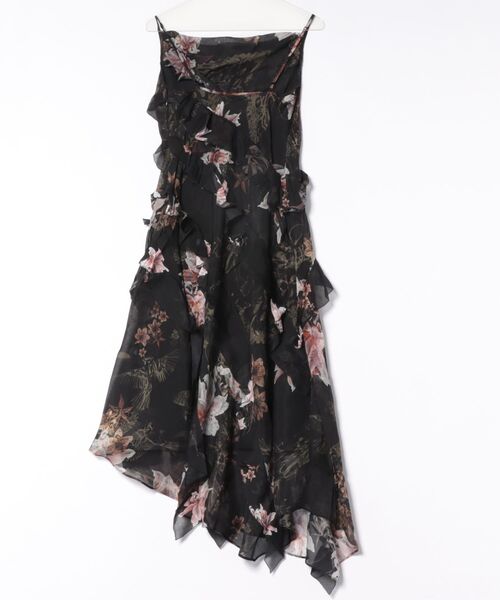 ALLSAINTS（オールセインツ）の「RUTH FLORAL SLIP MAXI DRESS | RUTH フローラル スリップ マキシ ドレス・ワンピース（ワンピース・レディース・ブラック系その他・10/12/8/6/4）」の8枚目の写真