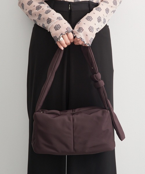 ADD CULUMN(アドカラム)の「【ADD CULUMN】26AW新作 DOT SHLD M A26W01B513(ショルダーバッグ・レディース・ダークブラウン/ブラック・FREE)」の1枚目の写真