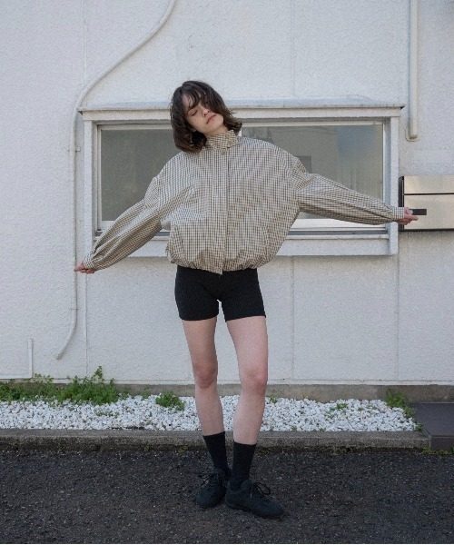 ジャケット・アウター lawgy check stand collar blouson check stand collar blouson – eim online（エイム オンライン）