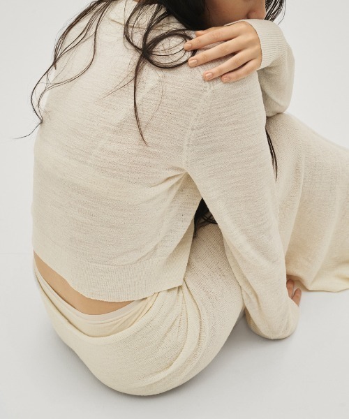 TODAYFUL（トゥデイフル）の「[TODAYFUL/トゥデイフル] レイヤード ポロニットプルオーバー（ニット/セーター・レディース・ブラウン/キナリ・F）」の4枚目の写真