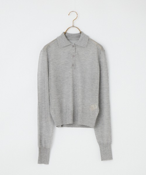 TODAYFUL（トゥデイフル）の「[TODAYFUL/トゥデイフル] レイヤード ポロニットプルオーバー（ニット/セーター・レディース・ブラウン/キナリ・F）」の21枚目の写真