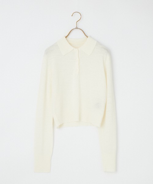 TODAYFUL（トゥデイフル）の「[TODAYFUL/トゥデイフル] レイヤード ポロニットプルオーバー（ニット/セーター・レディース・ブラウン/キナリ・F）」の20枚目の写真