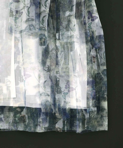 iS ScoLar（イズスカラー）の「561237：魔女の秘密柄チュール重ね異素材切替シャツワンピース（シャツワンピース・レディース・ベージュ/オフホワイト/ブラック・M）」の22枚目の写真