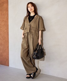 mysty woman | 【WEB限定】シャツジャケットイージーパンツSETUP 678723(セットアップ)