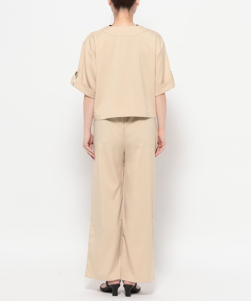 mysty woman（ミスティウーマン）の「【WEB限定】シャツジャケットイージーパンツSETUP 678723（セットアップ・レディース・アイボリー/モカ・FREE）」の20枚目の写真