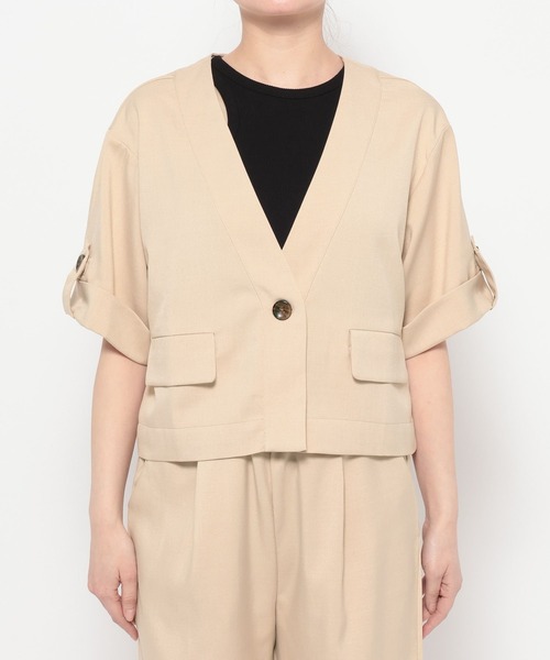 mysty woman（ミスティウーマン）の「【WEB限定】シャツジャケットイージーパンツSETUP 678723（セットアップ・レディース・アイボリー/モカ・FREE）」の19枚目の写真