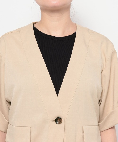 mysty woman（ミスティウーマン）の「【WEB限定】シャツジャケットイージーパンツSETUP 678723（セットアップ・レディース・アイボリー/モカ・FREE）」の16枚目の写真