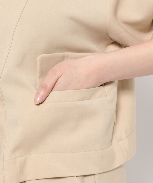 mysty woman（ミスティウーマン）の「【WEB限定】シャツジャケットイージーパンツSETUP 678723（セットアップ・レディース・アイボリー/モカ・FREE）」の13枚目の写真