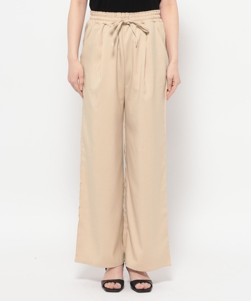 mysty woman（ミスティウーマン）の「【WEB限定】シャツジャケットイージーパンツSETUP 678723（セットアップ・レディース・アイボリー/モカ・FREE）」の12枚目の写真