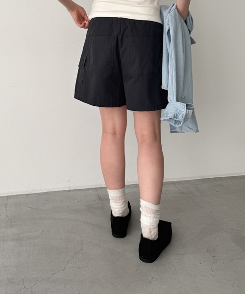 CANAL JEAN(キャナルジーン)の「COIN カーゴショートパンツ(カーゴパンツ・レディース・ベージュ/ネイビー・ONE SIZE)」の14枚目の写真