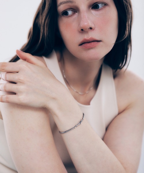 silver925】 BOX ChainBracelet / ボックスチェーンフックブレスレット