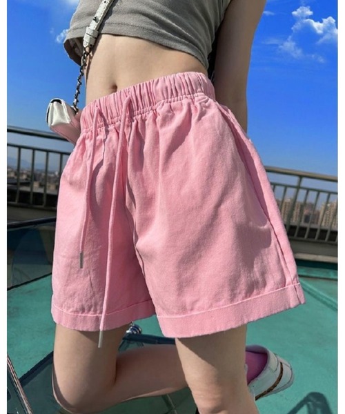 inst.ALL（インストール）の「リラックスカラーショートパンツ（その他パンツ・レディース・ホワイト/ピンク/グリーン/ブラック/イエロー・M）」の14枚目の写真