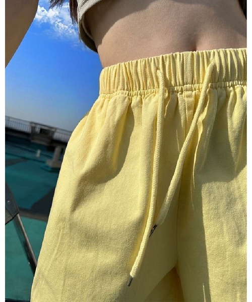 inst.ALL（インストール）の「リラックスカラーショートパンツ（その他パンツ・レディース・ホワイト/ピンク/グリーン/ブラック/イエロー・M）」の11枚目の写真