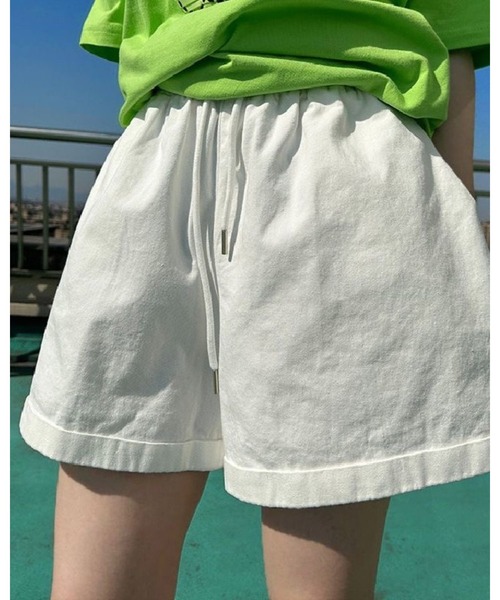 inst.ALL（インストール）の「リラックスカラーショートパンツ（その他パンツ・レディース・ホワイト/ピンク/グリーン/ブラック/イエロー・M）」の19枚目の写真