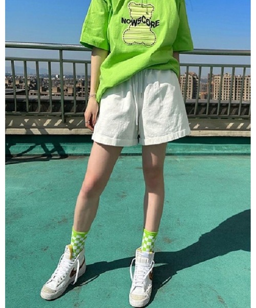 inst.ALL（インストール）の「リラックスカラーショートパンツ（その他パンツ・レディース・ホワイト/ピンク/グリーン/ブラック/イエロー・M）」の20枚目の写真