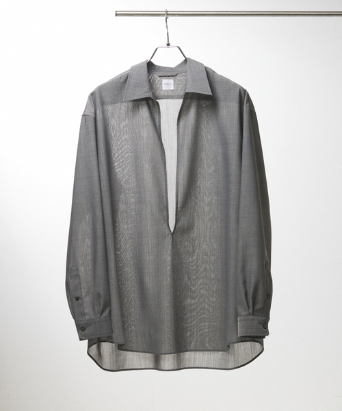 EDIFICE（エディフィス）の「トロピカル スキッパー シャツ（シャツ/ブラウス・メンズ・ベージュ/ブラック/グレー・MEDIUM/LARGE）」の2枚目の写真