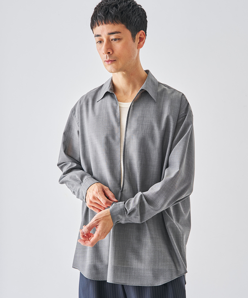 EDIFICE（エディフィス）の「トロピカル スキッパー シャツ（シャツ/ブラウス・メンズ・ベージュ/ブラック/グレー・MEDIUM/LARGE）」の10枚目の写真