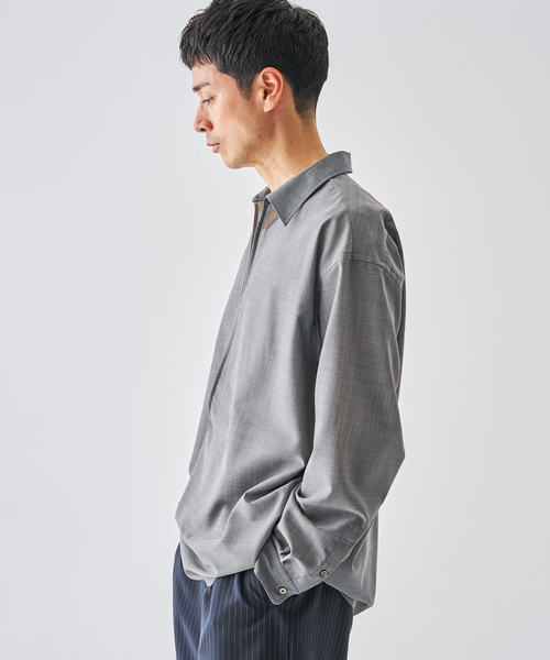 EDIFICE（エディフィス）の「トロピカル スキッパー シャツ（シャツ/ブラウス・メンズ・ベージュ/ブラック/グレー・MEDIUM/LARGE）」の16枚目の写真