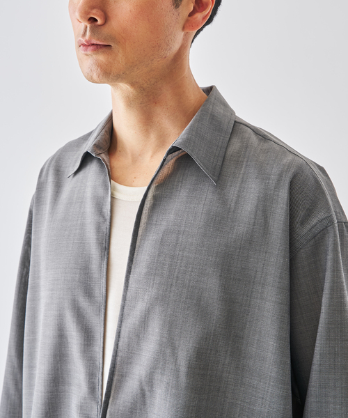 EDIFICE（エディフィス）の「トロピカル スキッパー シャツ（シャツ/ブラウス・メンズ・ベージュ/ブラック/グレー・MEDIUM/LARGE）」の18枚目の写真