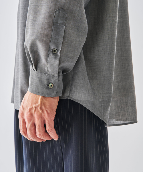 EDIFICE（エディフィス）の「トロピカル スキッパー シャツ（シャツ/ブラウス・メンズ・ベージュ/ブラック/グレー・MEDIUM/LARGE）」の19枚目の写真