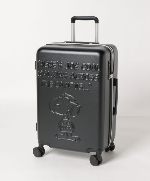 PEANUTS（ピーナッツ）の「【PEANUTS/ピーナッツ】 スヌーピー 巾着付きキャリーケース 50L(58L)（スーツケース/キャリーバッグ・レディース・ホワイト/ブラック・FREE）」の2枚目の写真