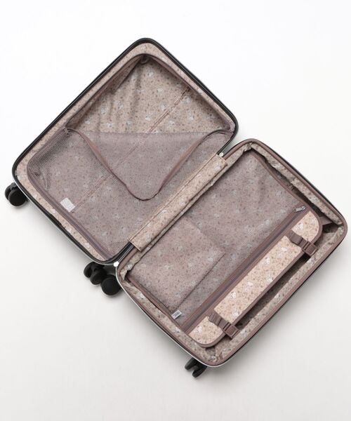 PEANUTS（ピーナッツ）の「【PEANUTS/ピーナッツ】 スヌーピー 巾着付きキャリーケース 50L(58L)（スーツケース/キャリーバッグ・レディース・ホワイト/ブラック・FREE）」の5枚目の写真