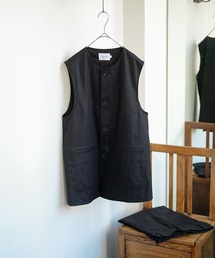 PORT BY ARK（ポートバイアーク）の「PORT BY ARK / ポートバイアーク：Jerkin Vest：PO19-VE01[COR]（ベスト）」